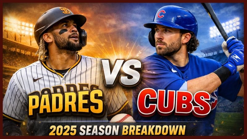 padres vs chicago cubs match player stats